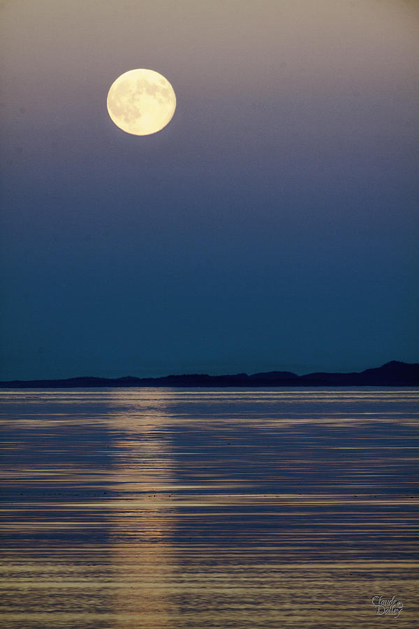 Moon Over Water Photograph by Claude Dalley