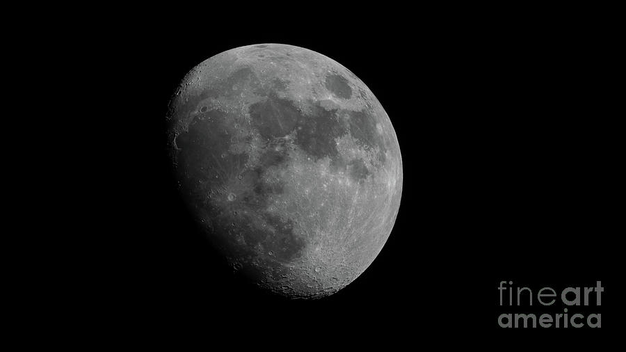 Moon panorama BW Photograph by Michael Ver Sprill