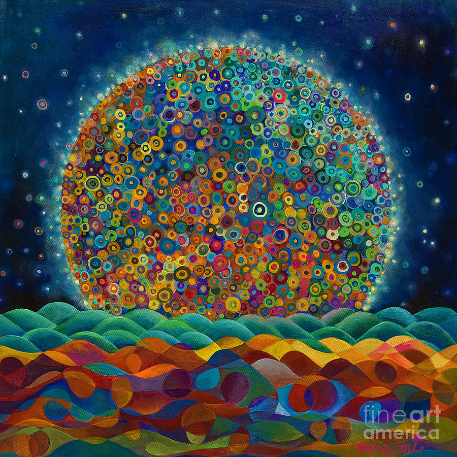 Moon Rise Painting by Manami Lingerfelt