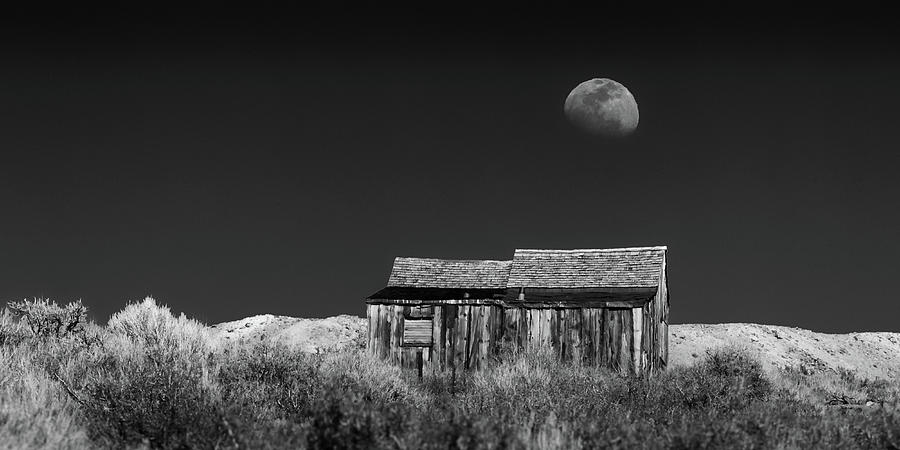 Moon Rise Over Bodie Photograph by Jay Beckman