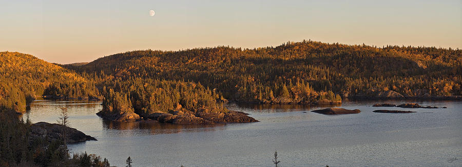 Moon Rise Over Pukaskwa Photograph by Doug Gibbons