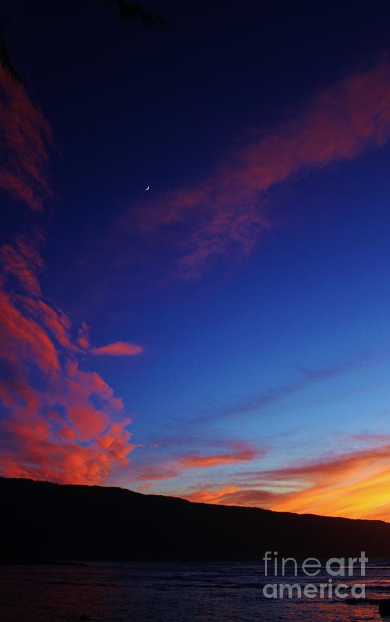 Moon Rise Sunset Photograph by Craig Wood