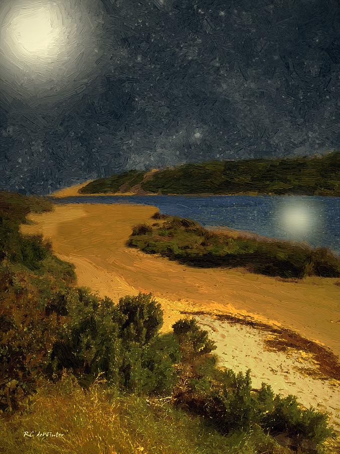 Moon River Painting by RC DeWinter