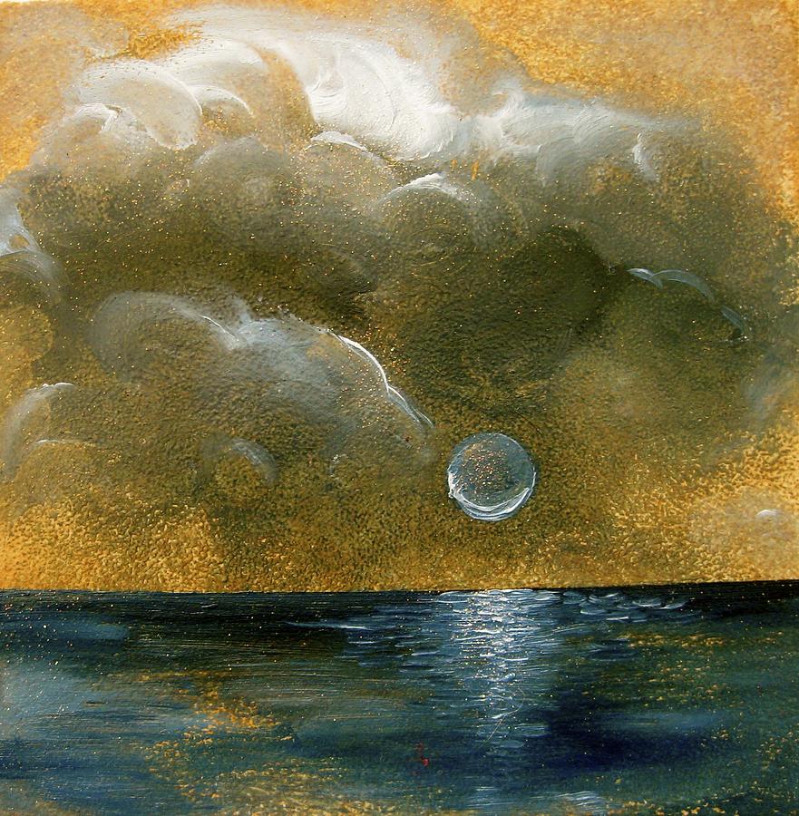 Moon Painting - Moon Scape by Karen Doyle Moon Painting - Moon Scape by Karen Doyle