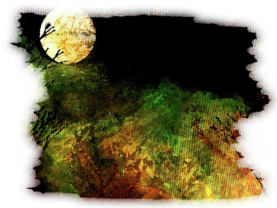Moon Scape Digital Art by Marie Jamieson