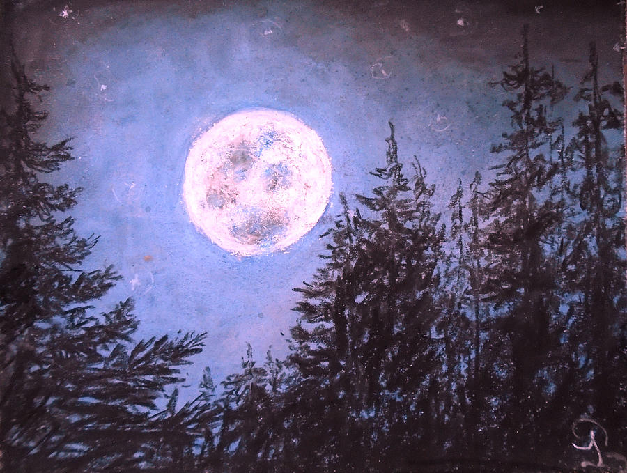 Moon Sight Drawing by Jen Shearer