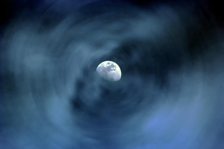 Moon Swirl Digital Art by David Stasiak