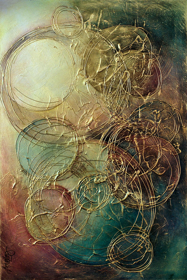 Moon thread Painting by Michael Lang
