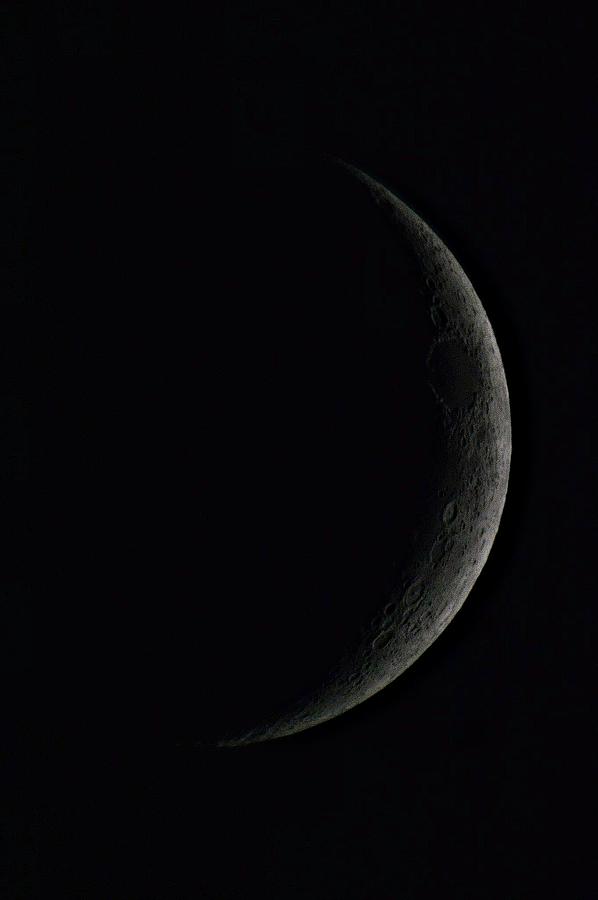 Moon through a DSLR with Telescope as Prime Lens Photograph by Srinivasan Venkatarajan