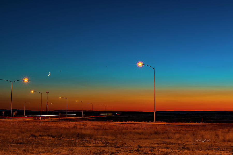 Moon, Venus and Jupiter Alignment Photograph by William Zayas Cruz ...