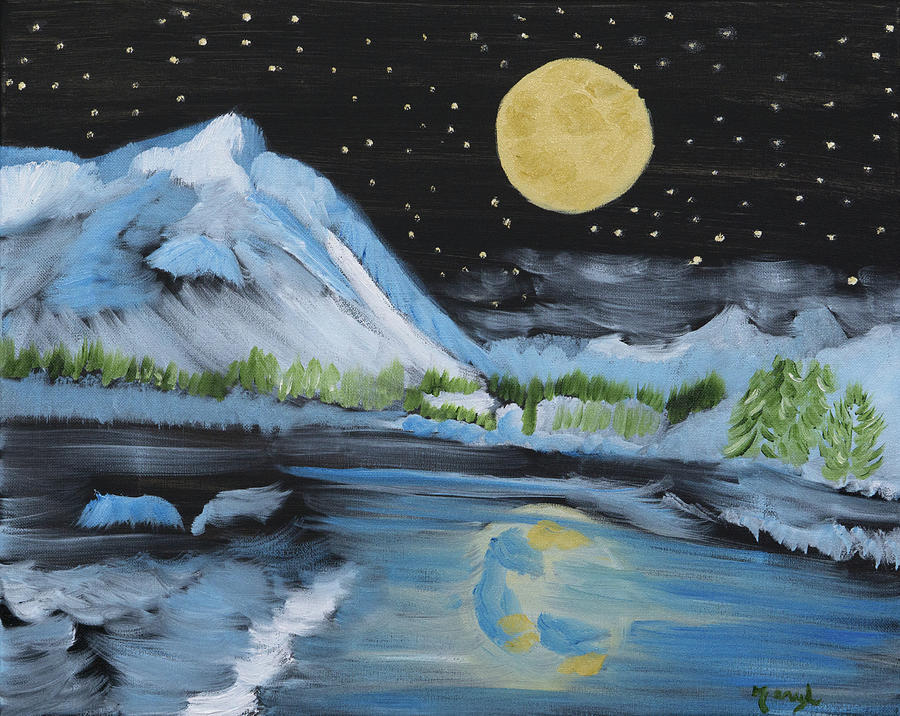 Moon Wishes Painting by Meryl Goudey