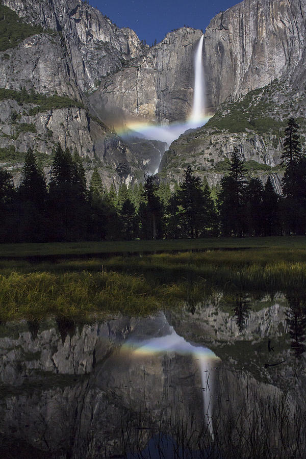 Moonbow at Yosemite  Photograph by John McGraw