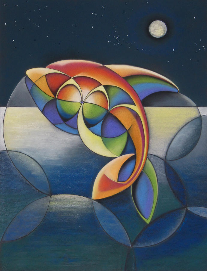 Contemporary Pastel - Moondance by Tracey Levine
