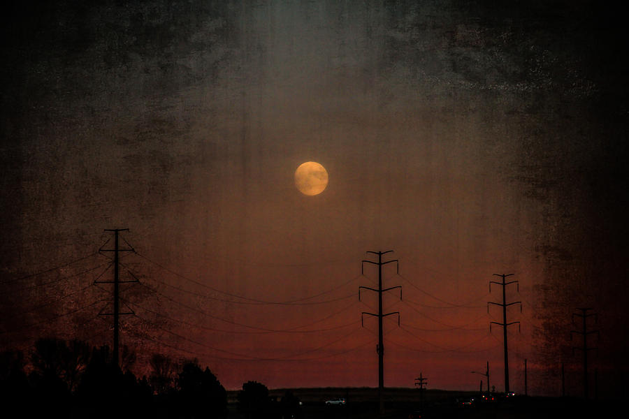 Mooned Grunge Photograph by Juli Ellen