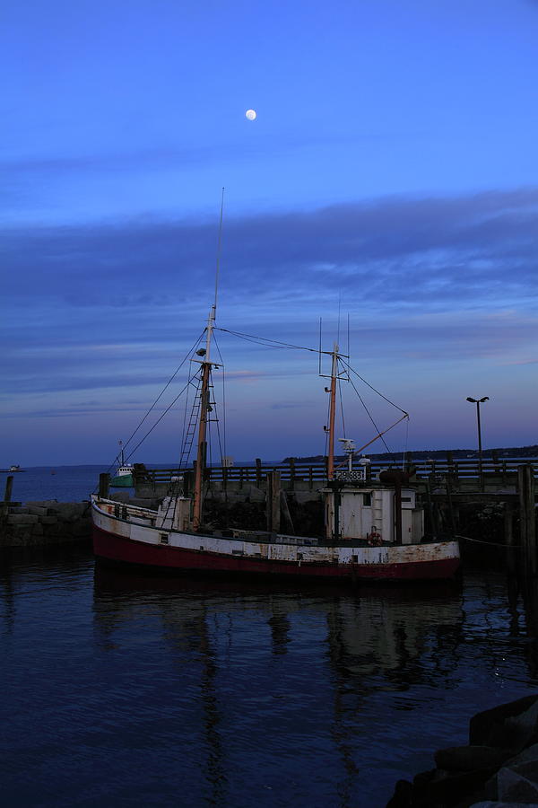Moonlight At The Fish Pier Photograph by Doug Mills