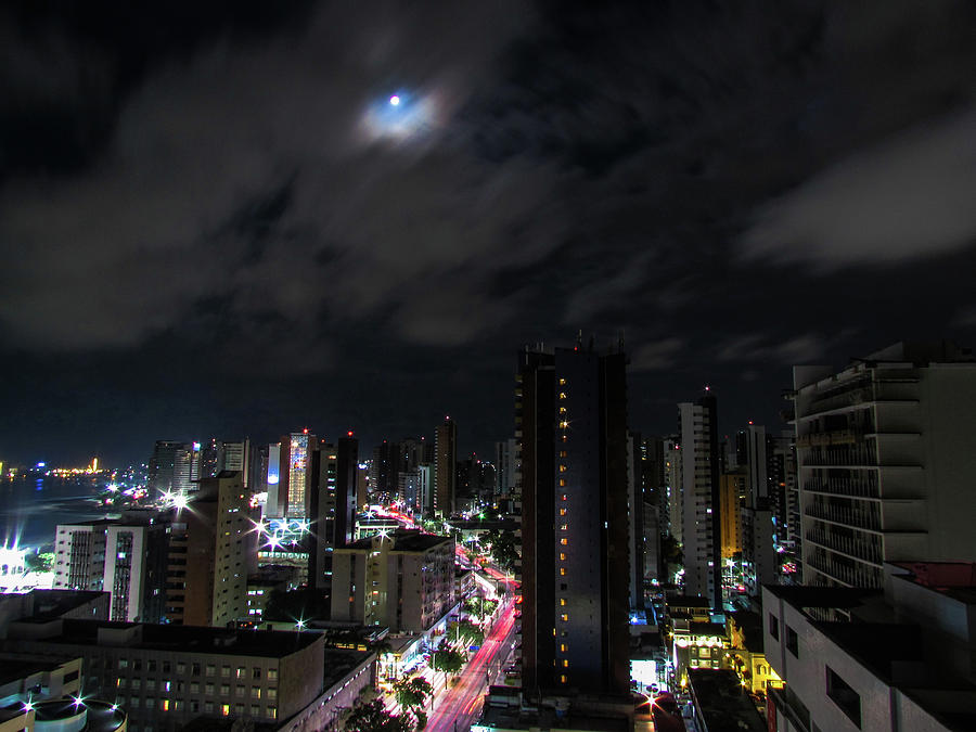 Architecture Photograph - Moonlight by Cesar Vieira