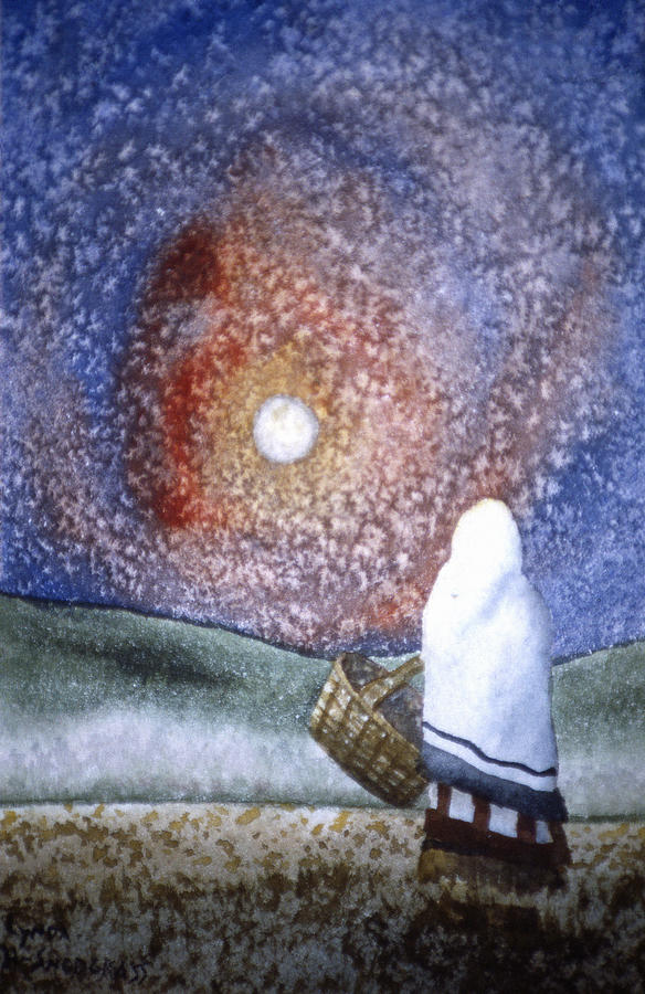 Moonlight Harvest Painting by Lynda Hoffman-Snodgrass