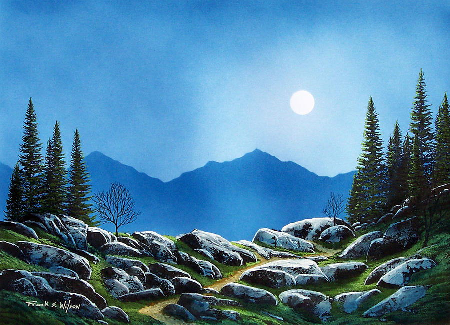 Moonlight Hike Painting by Frank Wilson