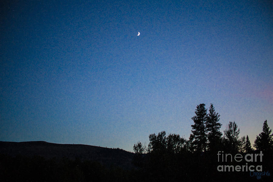 Nature Photograph - Moonlight Mirage Methow Valley Landscapes by Omashte by Omaste Witkowski