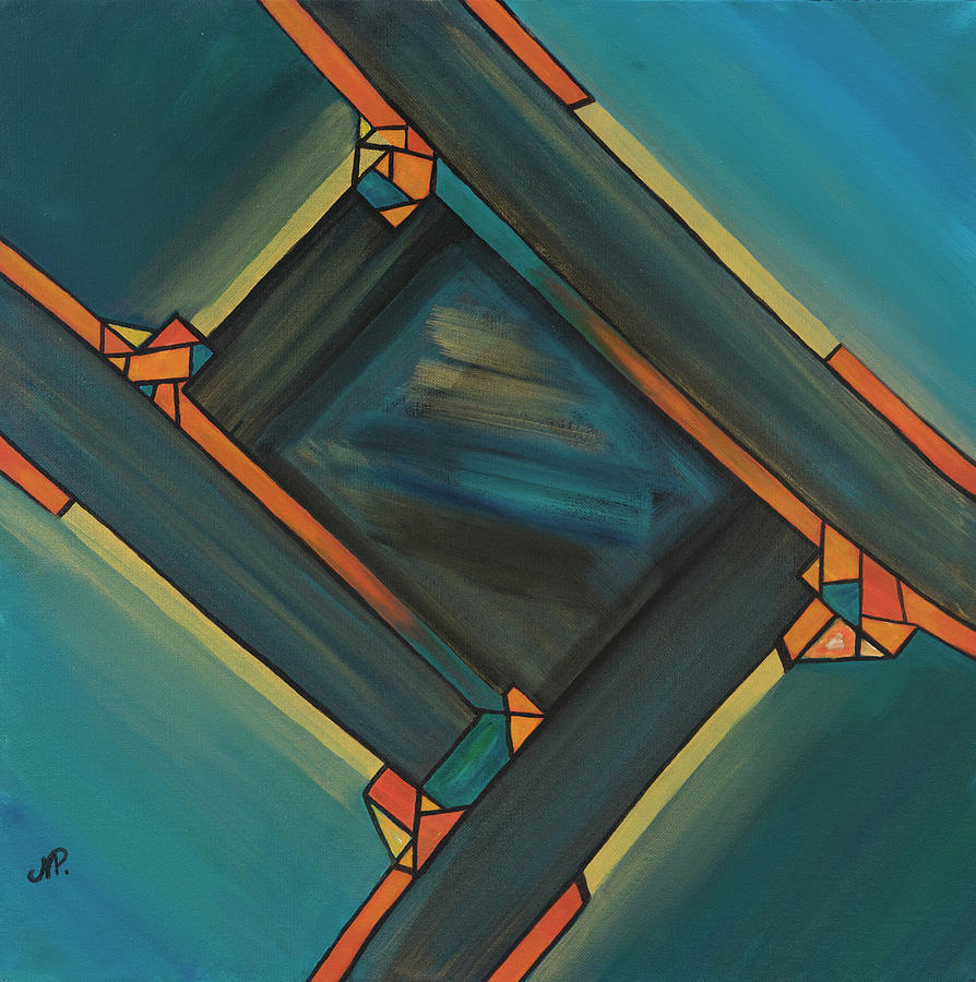 Abstract Painting - Moonlight by Nicole Paquette Abstract Painting - Moonlight by Nicole Paquette
