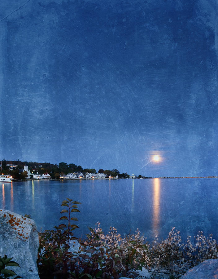 Moonlight on Mackinac Island Michigan Photograph by Jill Battaglia