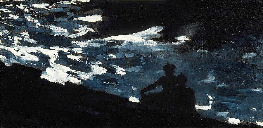 Moonlight on the Water Painting by Winslow Homer