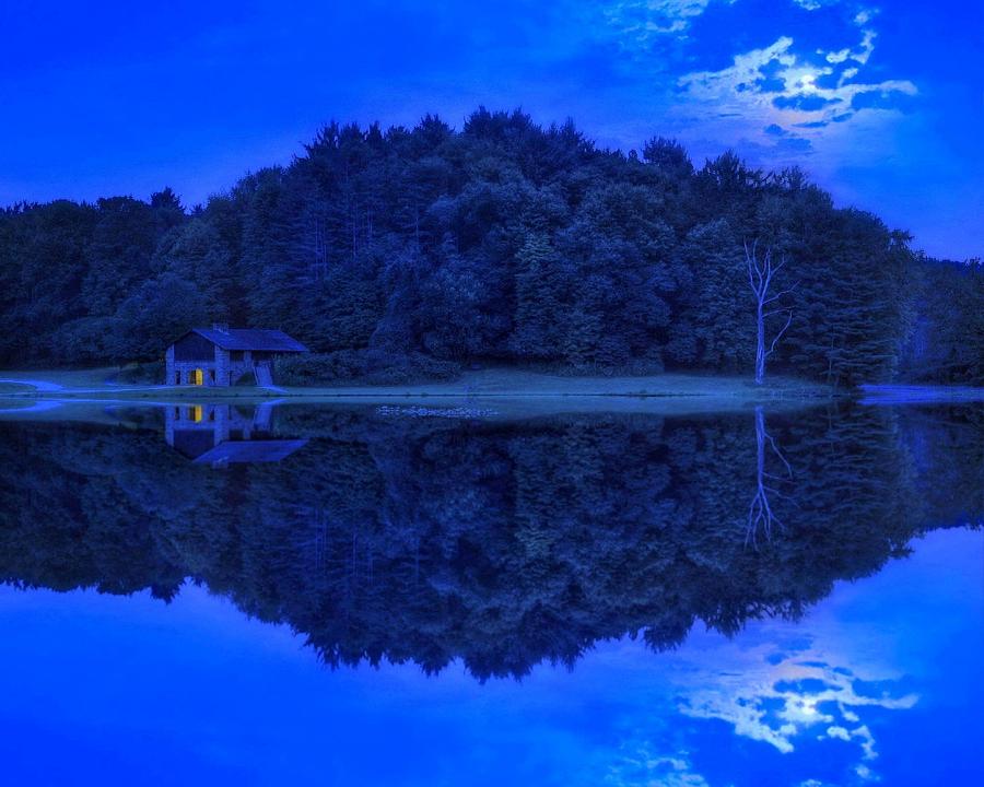 Moonlight Reflections Photograph by Jeff Burcher