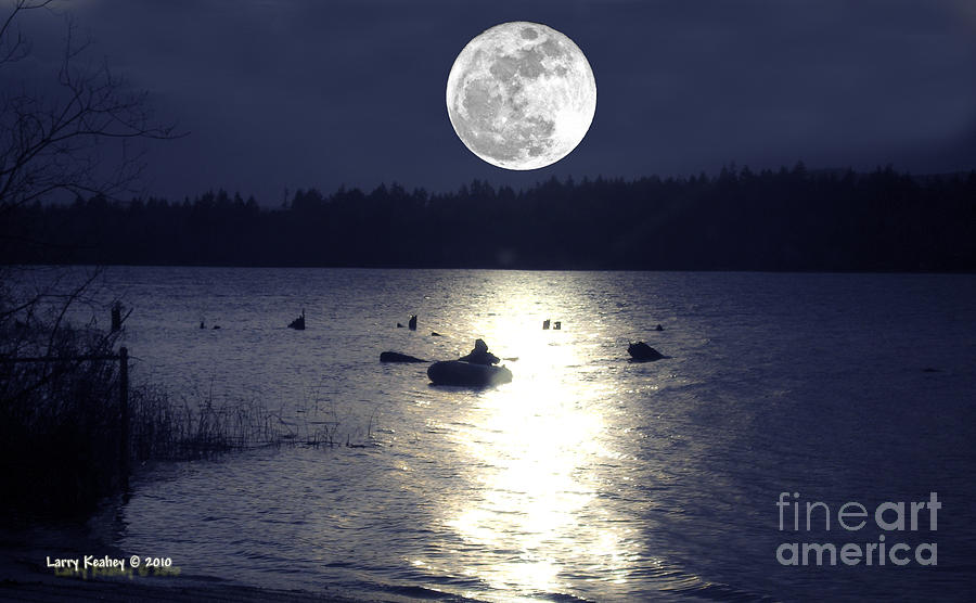 Moonlight Row Photograph by Larry Keahey