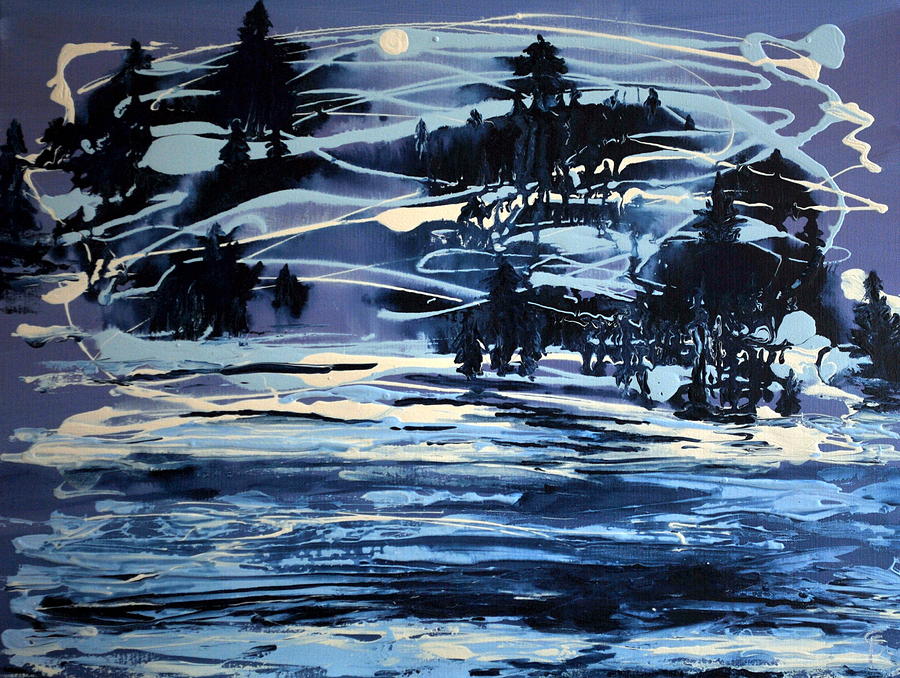 Moonlight Shadows Painting by Celeste Friesen