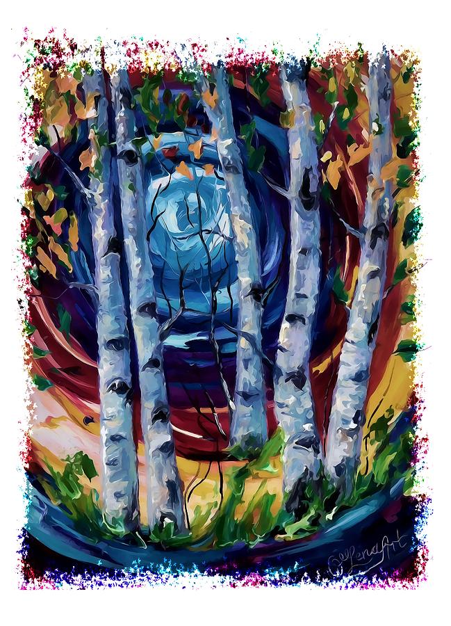Moonlight Sonata Digital Art by Lena Owens - OLena Art Vibrant Palette Knife and Graphic Design
