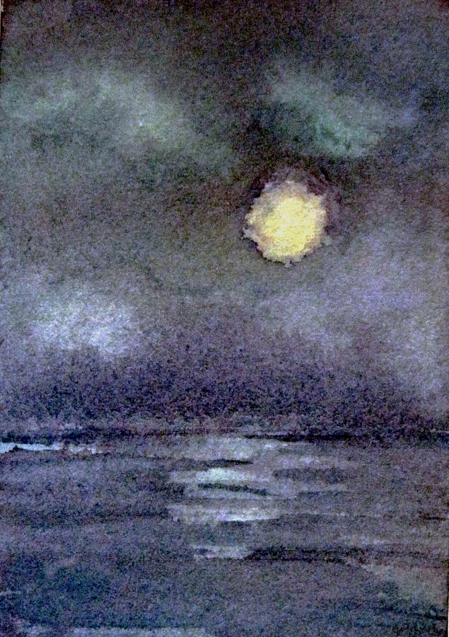 Moonlight Painting by Suzanne Krueger