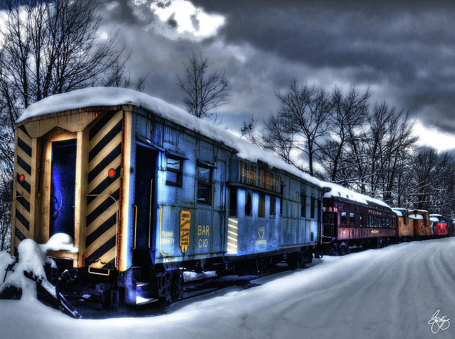 Moonlight Train Photograph by Wayne King
