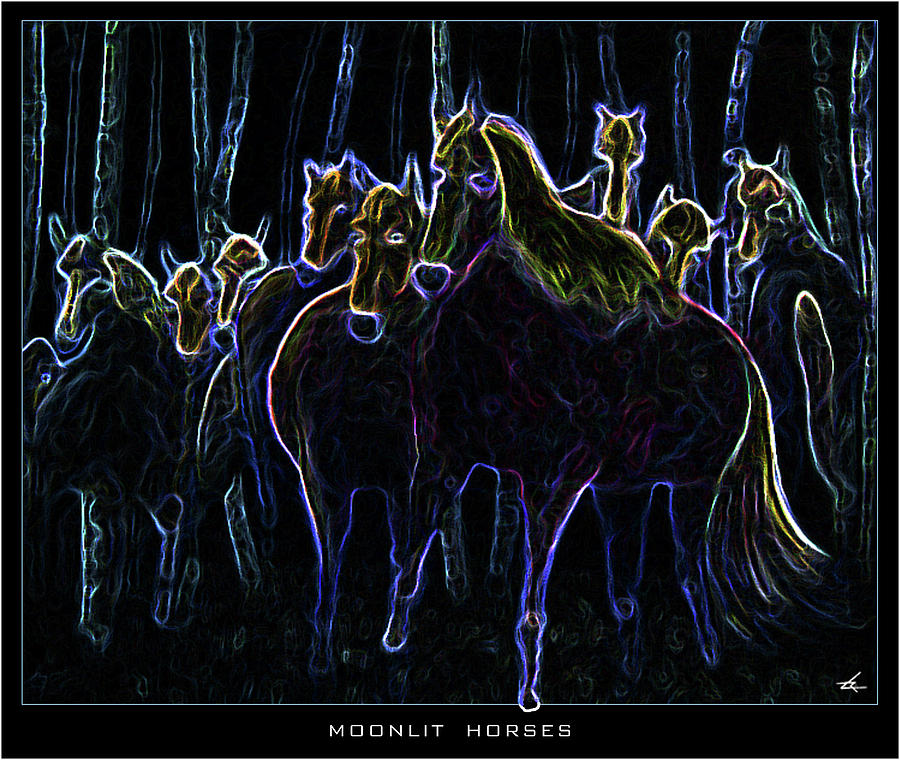 Moonlit Horses by Larry Rice Moonlit Horses by Larry Rice