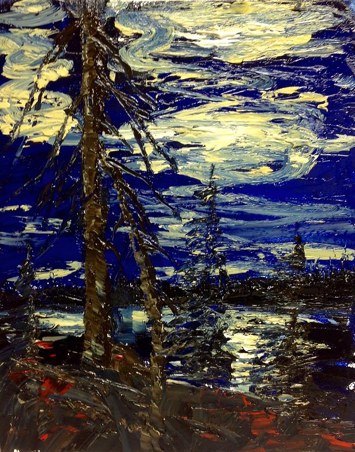 Moonlit Night  Painting by Desmond Raymond
