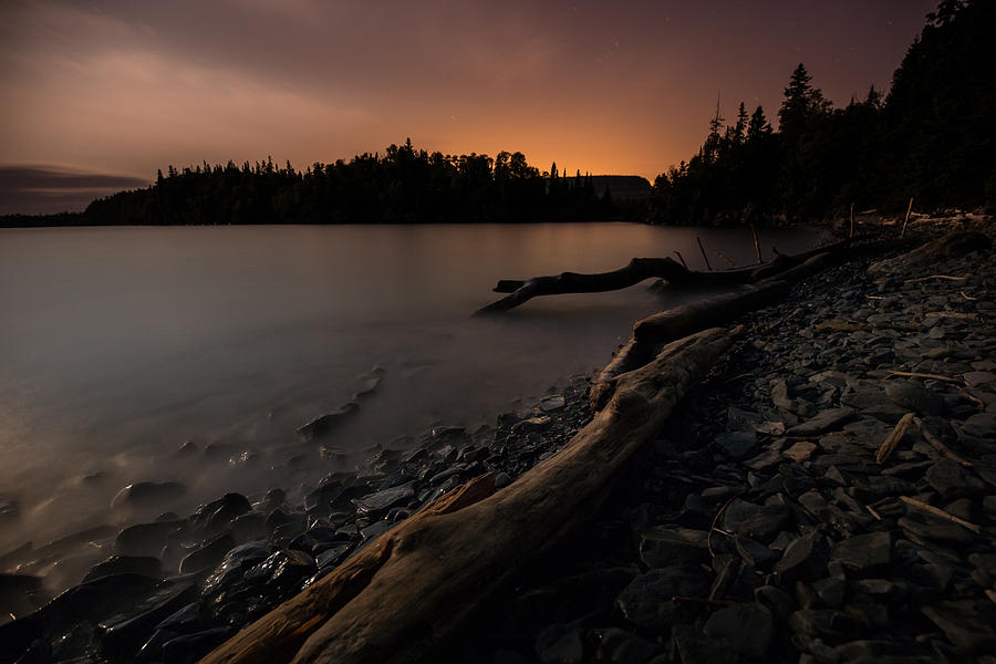 Moonlit Perry Bay sunset glow Photograph by Jakub Sisak