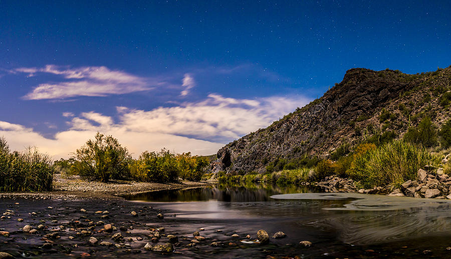 Moonlit Salt River Photograph By Chuck Brown - Fine Art America