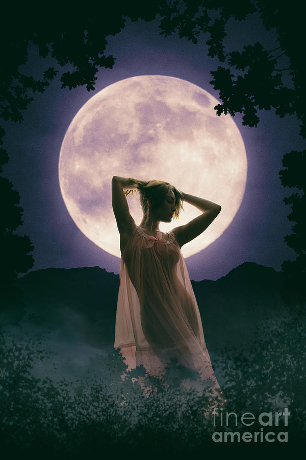 Moonlit Woman Photograph by Clayton Bastiani