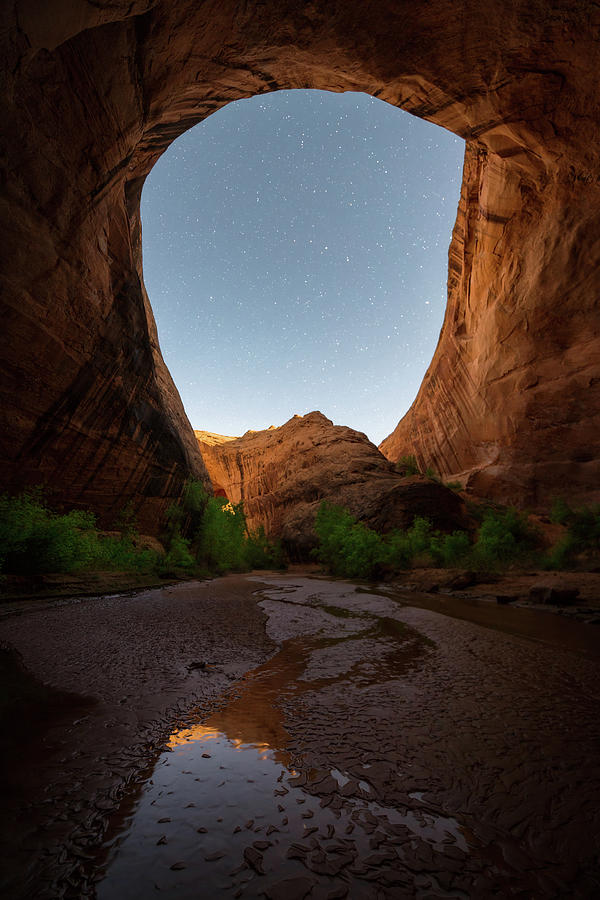 Spring Photograph - Moonrise at Coyote Gulch by Dustin LeFevre