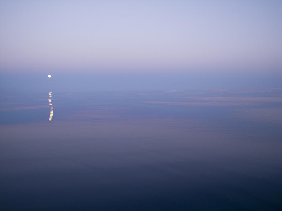 Moonrise At Sunset Photograph by Yorgo Bobolakis