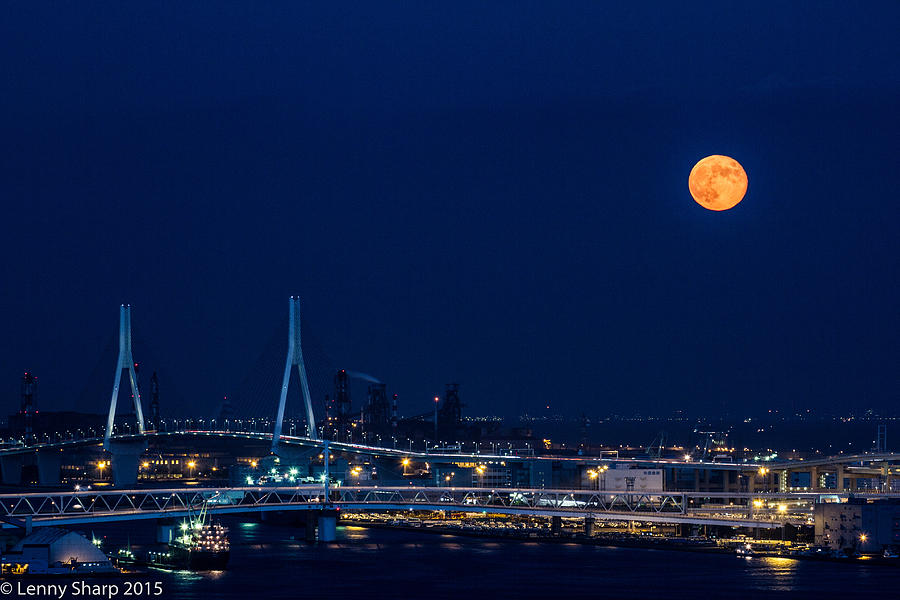Moon Photograph - Moonrise by Leonard Sharp Moon Photograph - Moonrise by Leonard Sharp