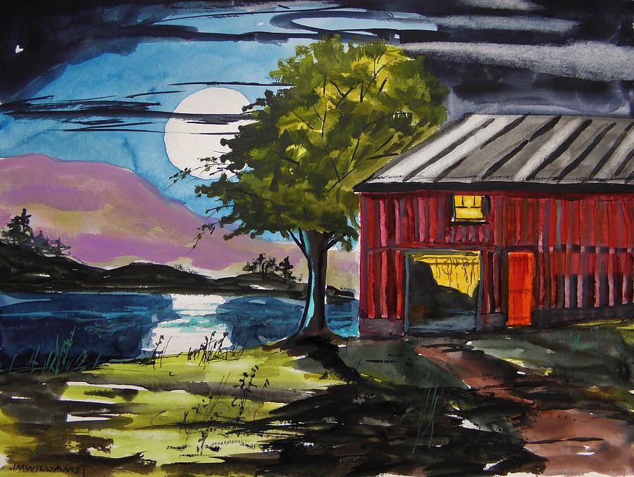 Moonrise Light Painting by John Williams