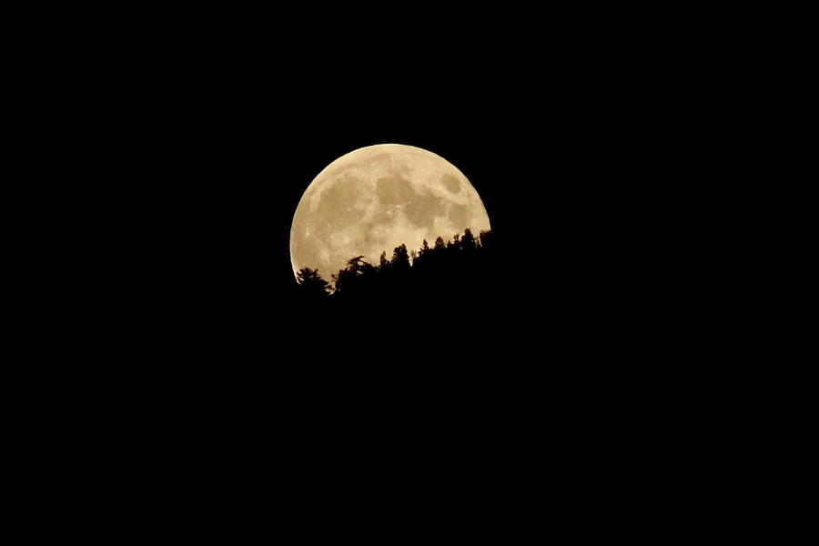 Mountain Photograph - Moonrise Ridge Silhouette by Diane Zucker