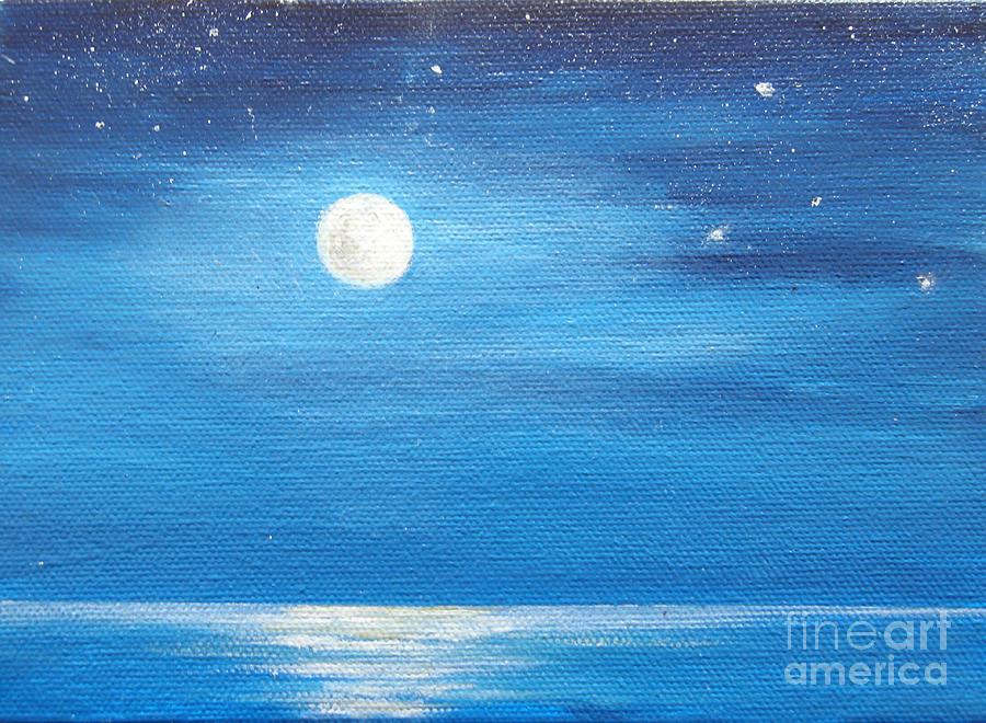 Moonscape 5 Painting by Jeannette Ulrich