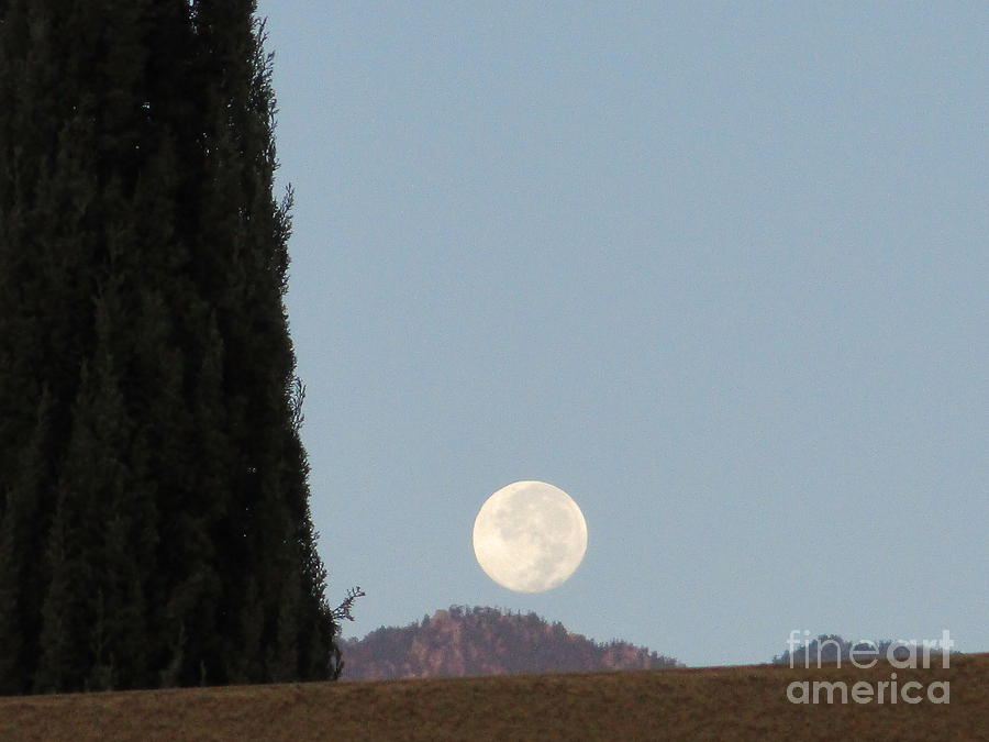 Moonset 1 Photograph by Randall Weidner