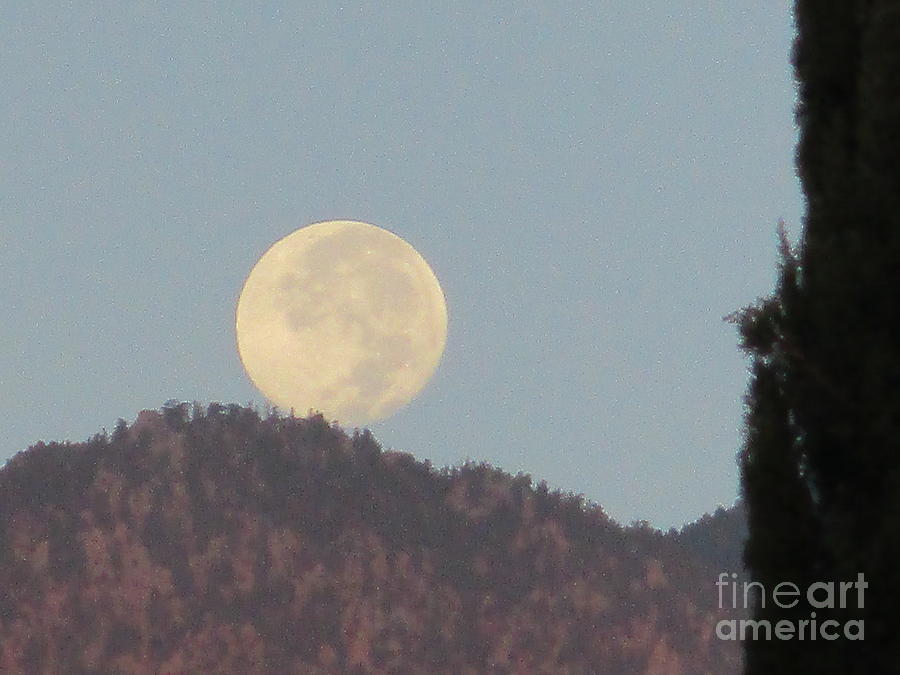 Moonset 3 Photograph by Randall Weidner