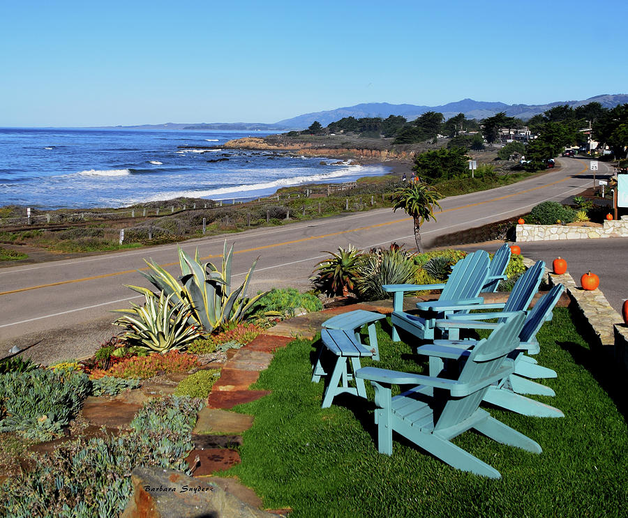 Moonstone Beach Seat With a View Photograph by Barbara Snyder