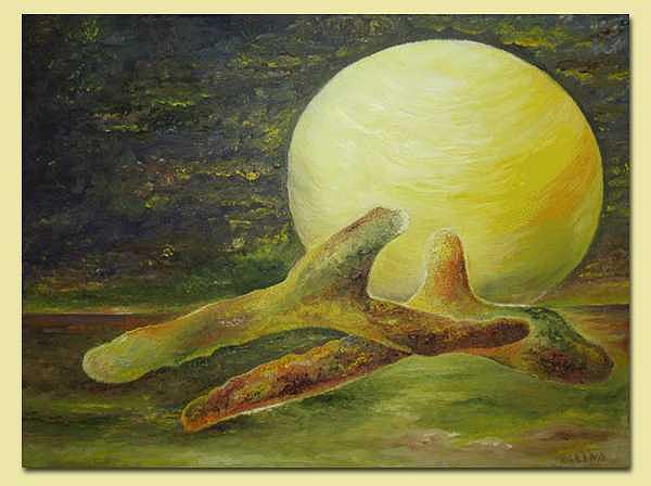 Moonstruck Painting by Karina Ishkhanova Moonstruck Painting by Karina Ishkhanova