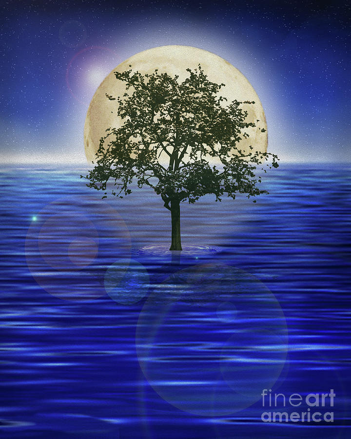 Moontree Painting by Todd L Thomas