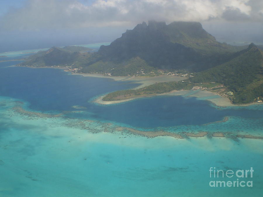 Moorea Island from the Air Photograph by Paul Jessop