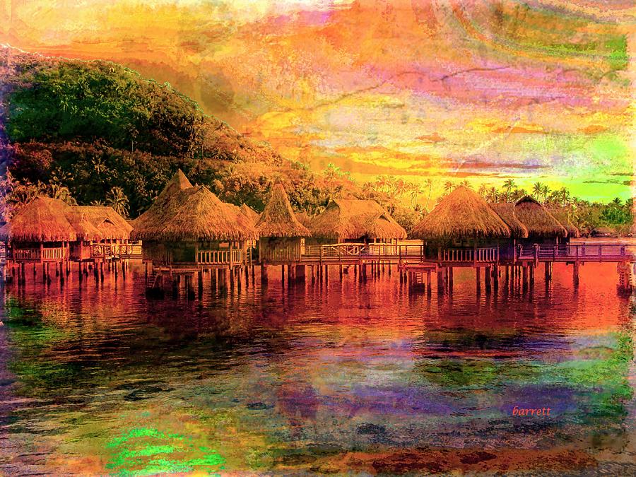 Moorea Paradise on Earth Painting by Don Barrett - Fine Art America